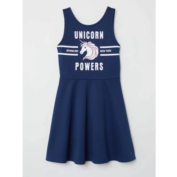 h&m unicorn dress